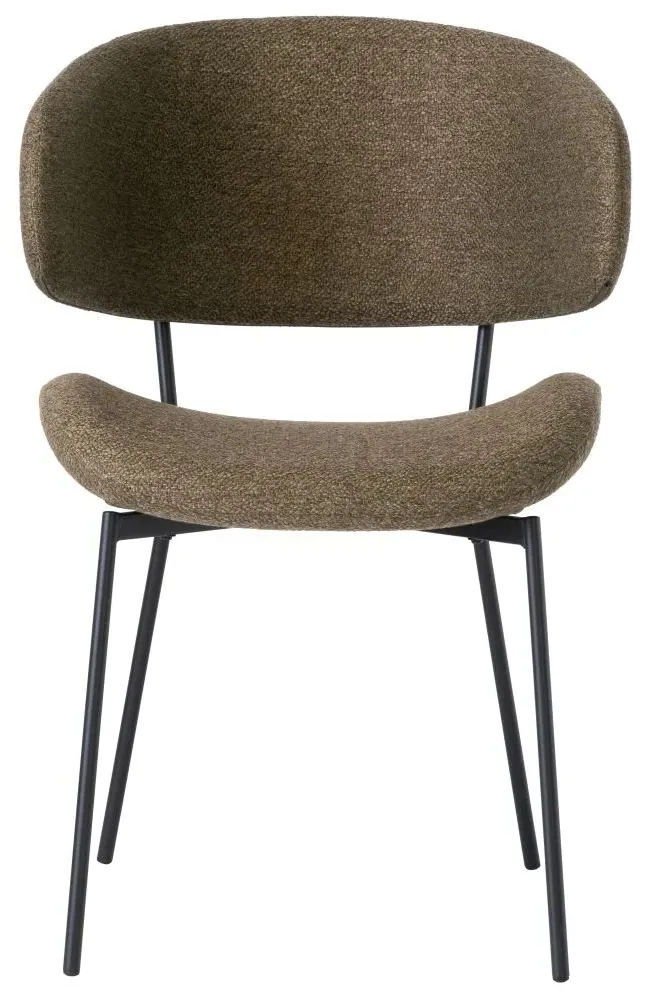 Willow Dining Chair - Olive Green, Fabric