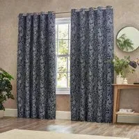 Bali Eyelet Curtains - Midnight