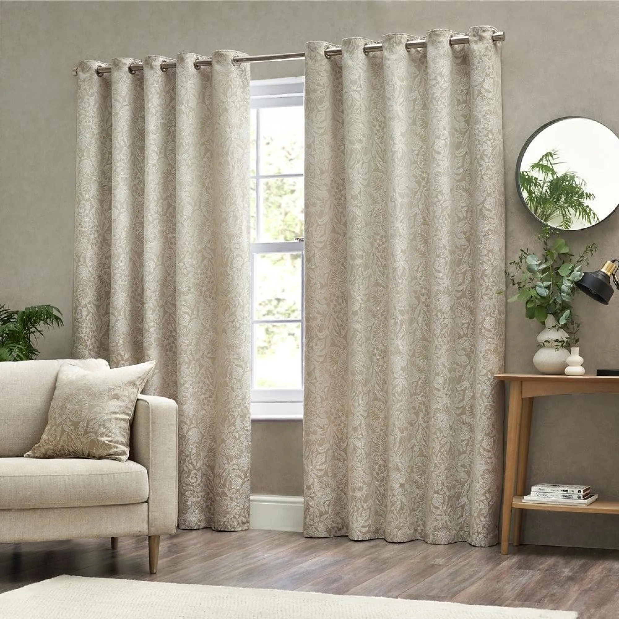 Bali Eyelet Curtains - Natural