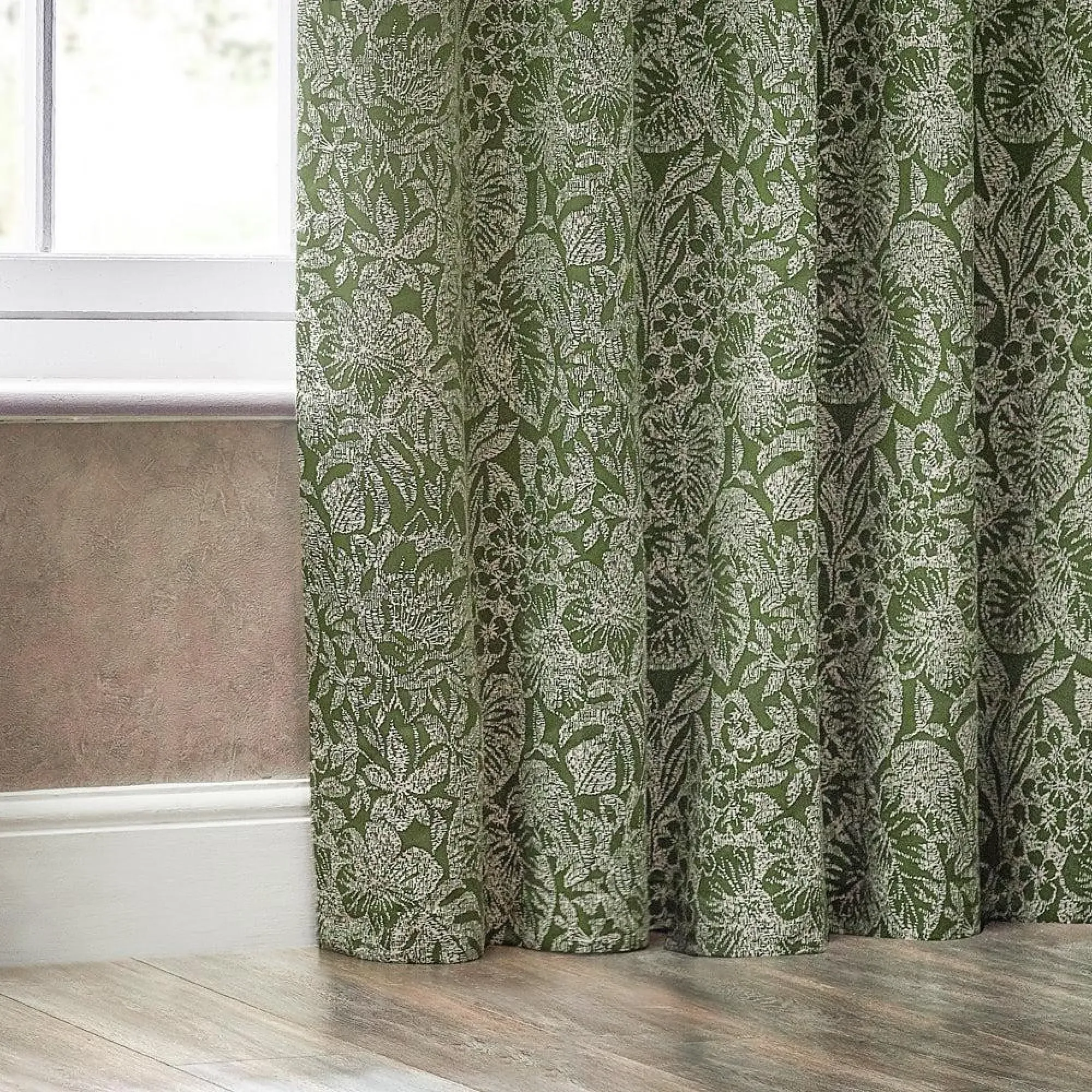 Bali Eyelet Curtains - Olive