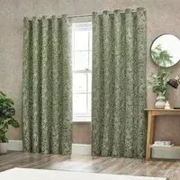 Bali Eyelet Curtains - Olive