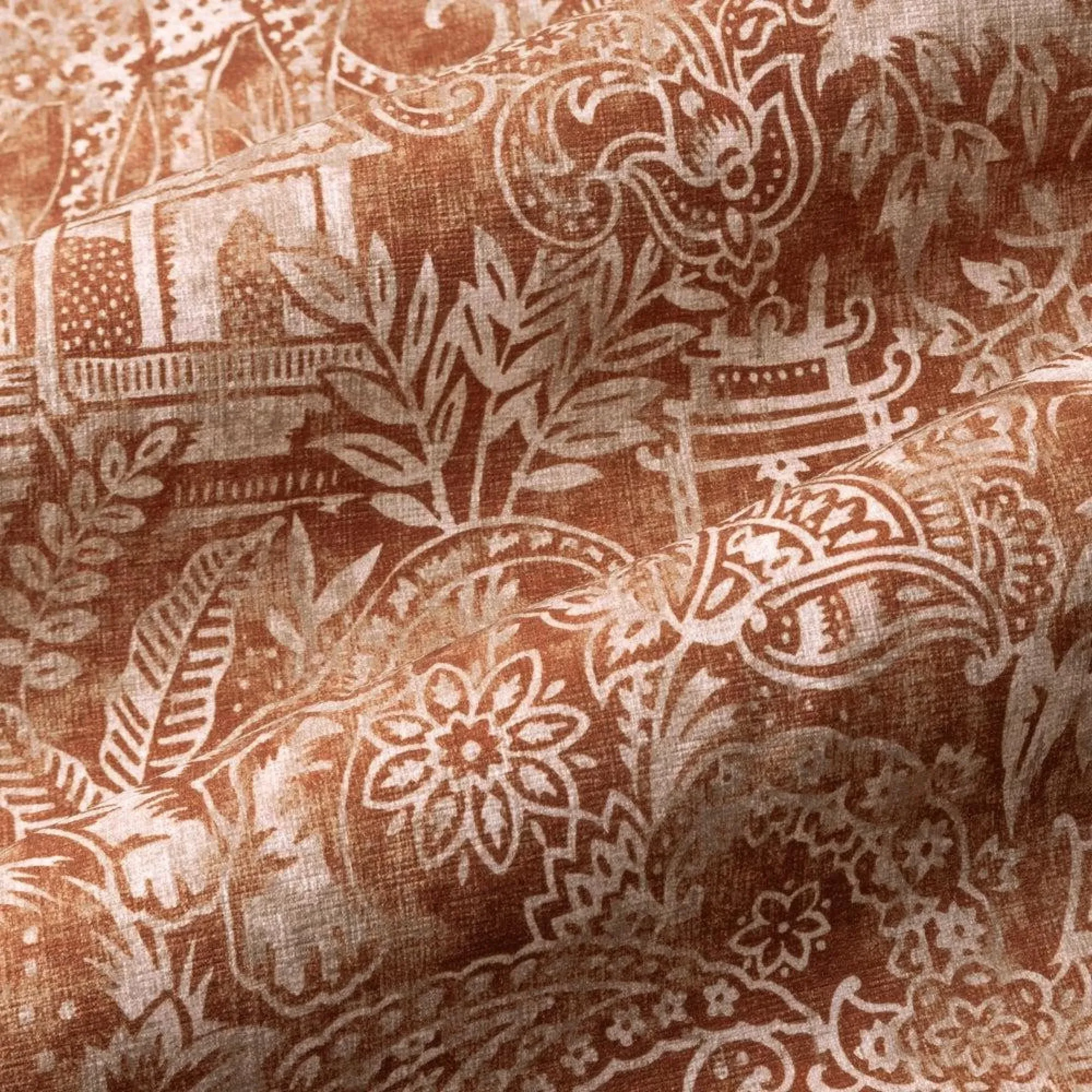 Bengal Eyelet Curtains - Amber