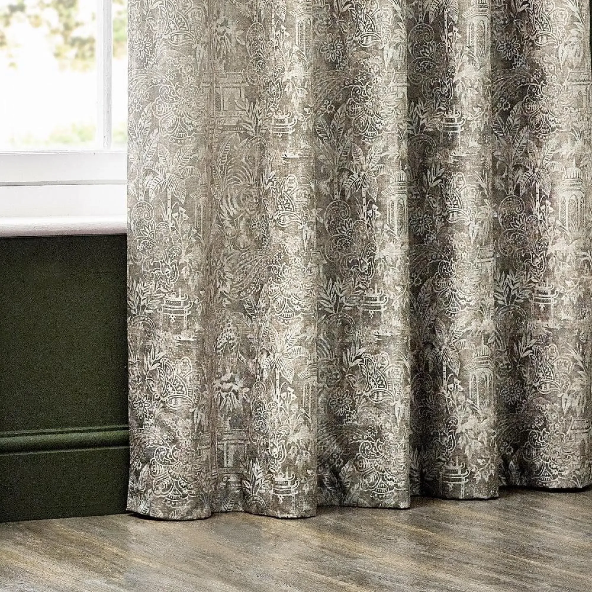 Bengal Eyelet Curtains - Linen