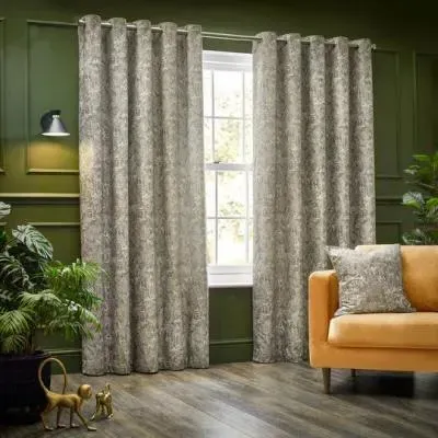 Bengal Eyelet Curtains - Linen