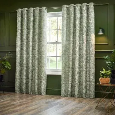 Bengal Eyelet Curtains - Sage