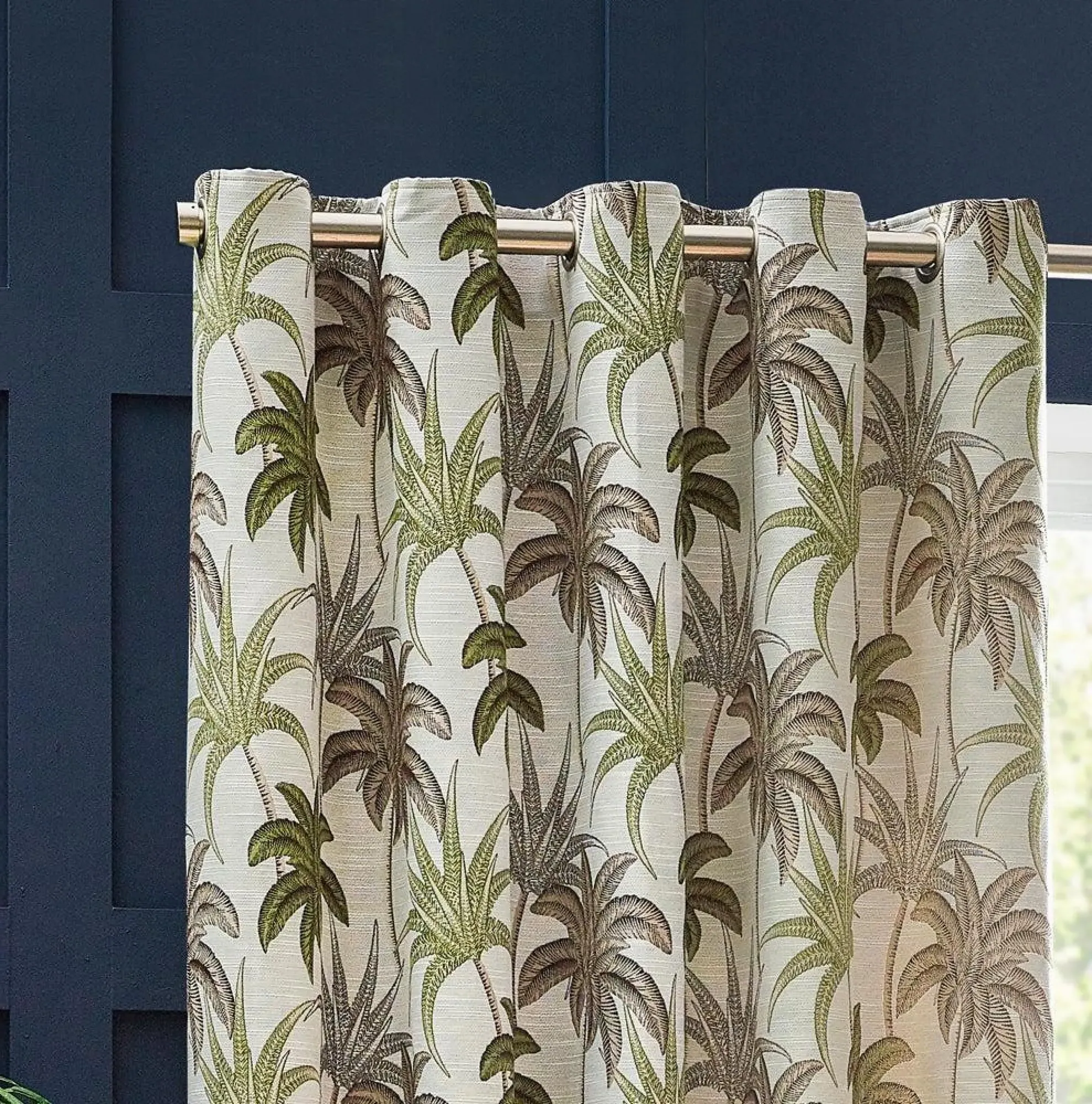 Galapagos Eyelet Curtains - Green