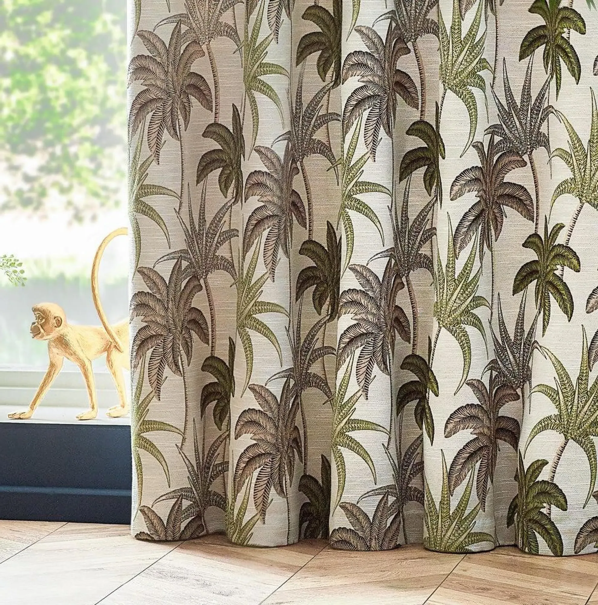 Galapagos Eyelet Curtains - Green