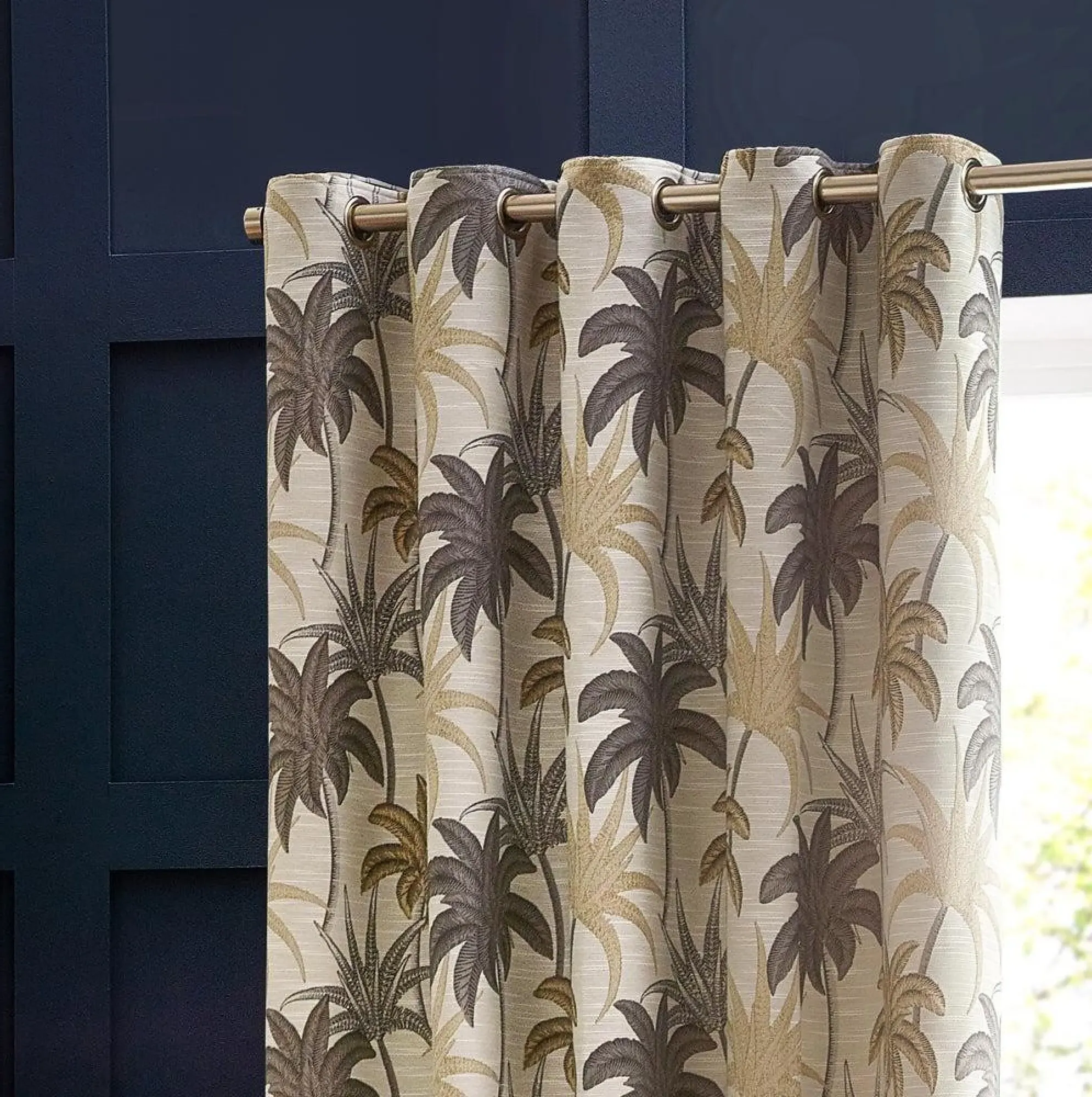 Galapagos Eyelet Curtains - Natural