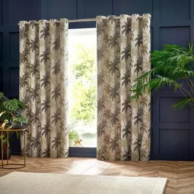 Galapagos Eyelet Curtains - Natural