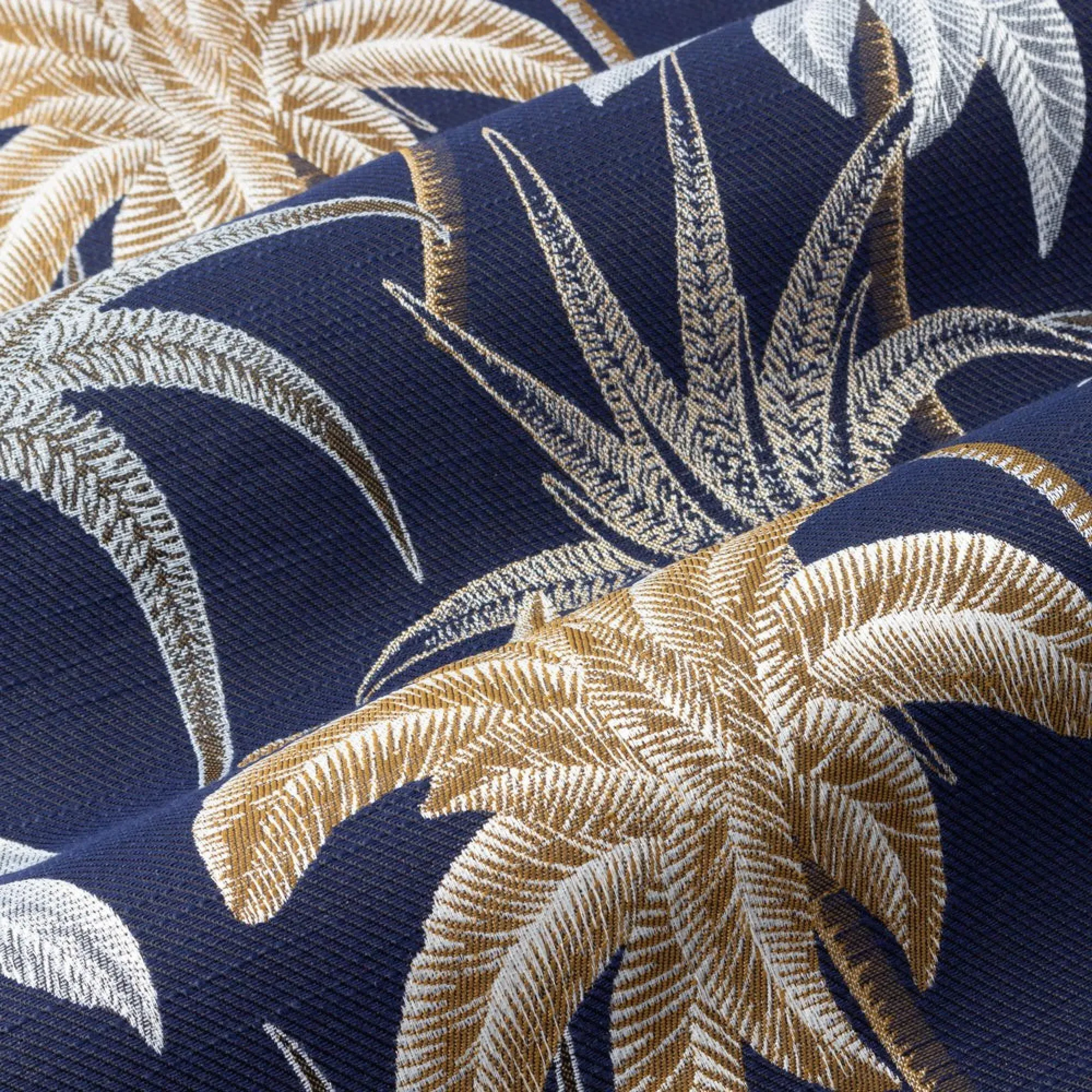 Galapagos Eyelet Curtains - Navy