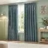 Grantley Jacquard Pencil Pleat Curtains - Wedgewood