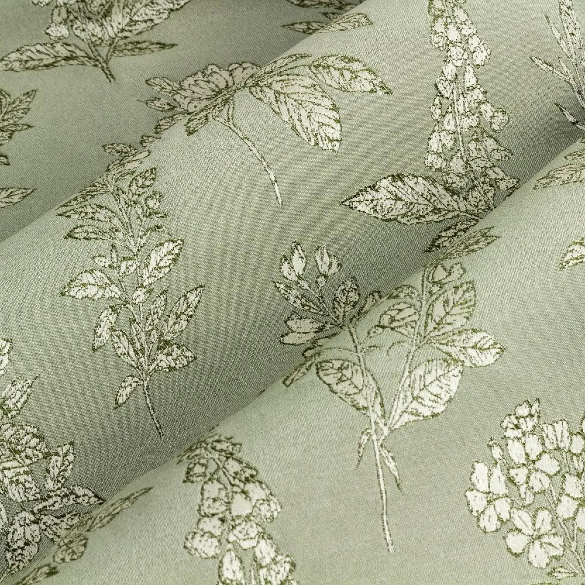 Sophia Room Darkening Eyelet Curtains - Sage