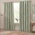 Sophia Room Darkening Eyelet Curtains - Sage
