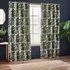Woodlands Room Darkening Eyelet Curtains - Green