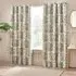 Woodlands Room Darkening Eyelet Curtains - Natural