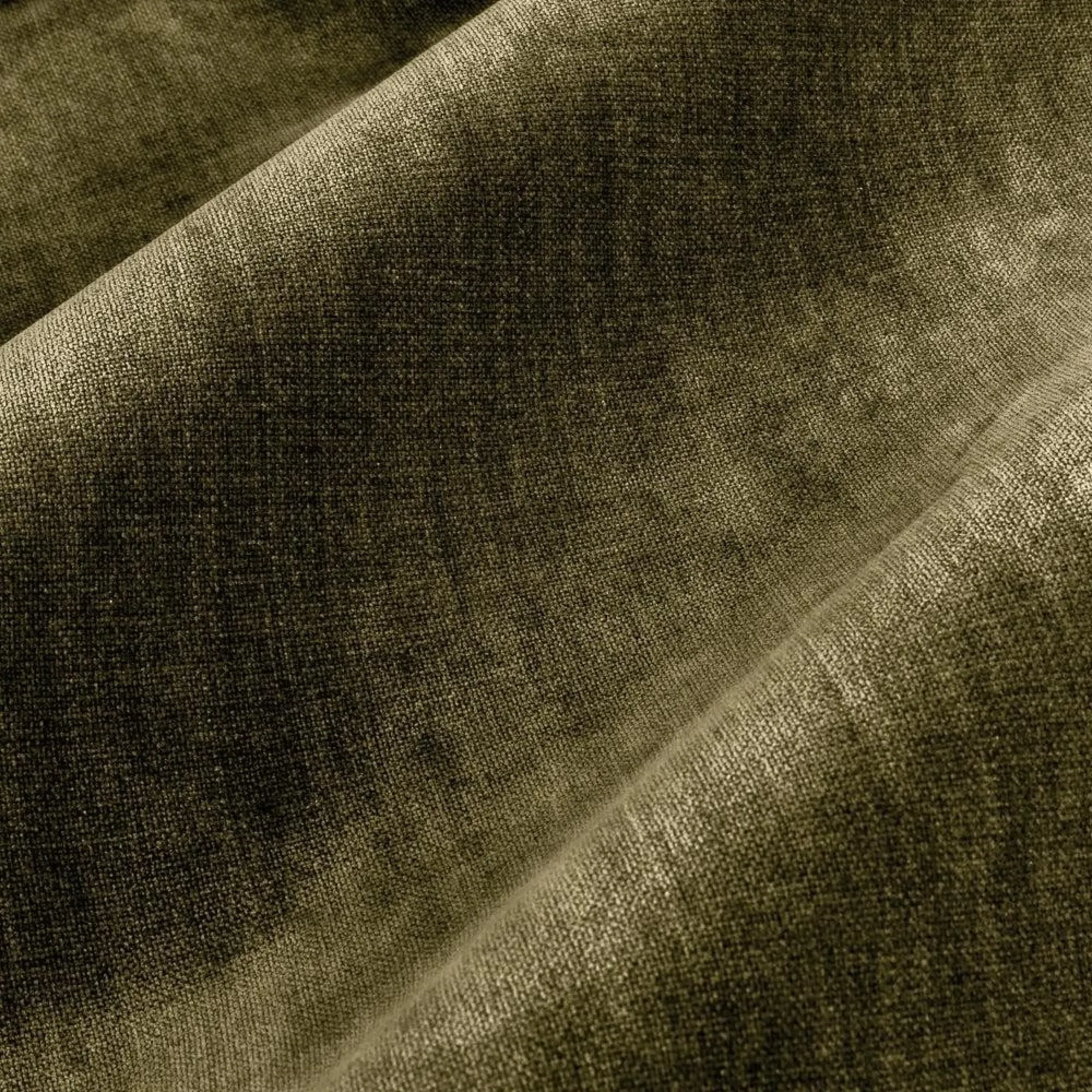 Heavy Chenille Room Darkening Eyelet Curtains - Olive