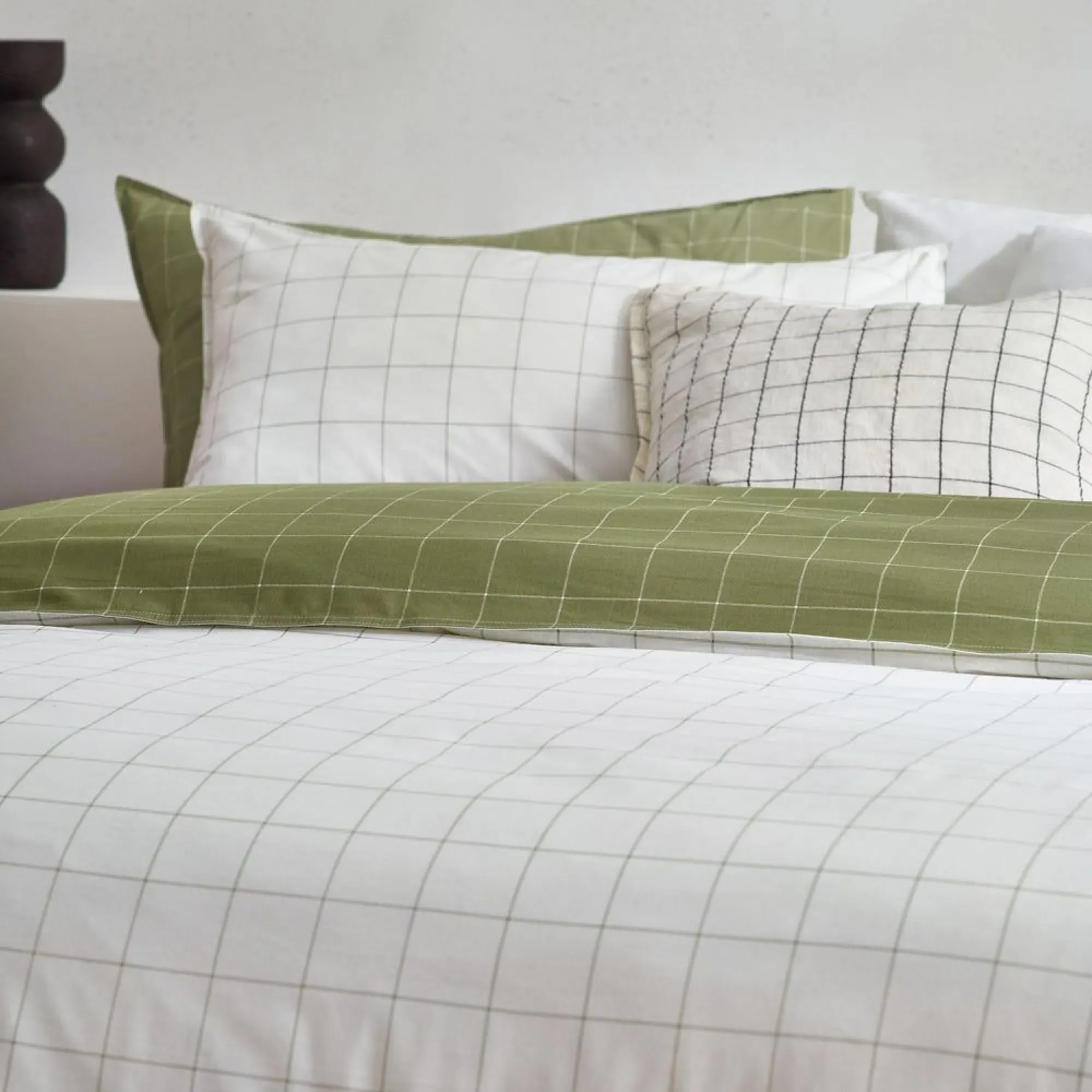 Howarth Check Duvet Cover Set - Beige