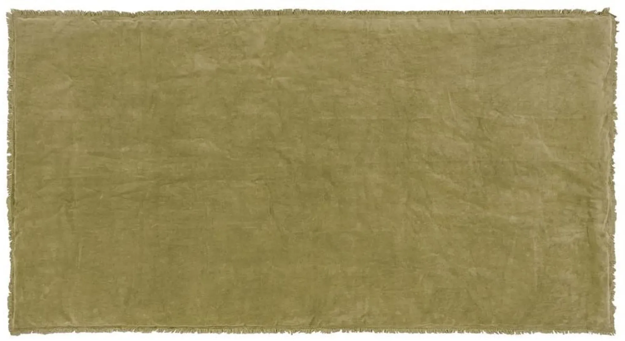 Jaye Cotton Velvet Filled Bedspread - Moss