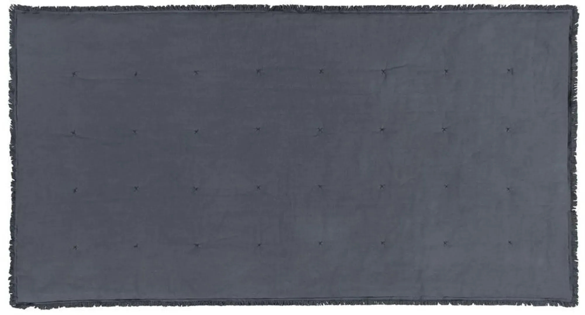 Jaye Velvet Filled Bedspread - Slate