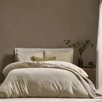 Malton Stripe Duvet Cover Set - Beige, Linen