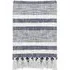 Neela Striped Throw with Fringe - Natural, Navy