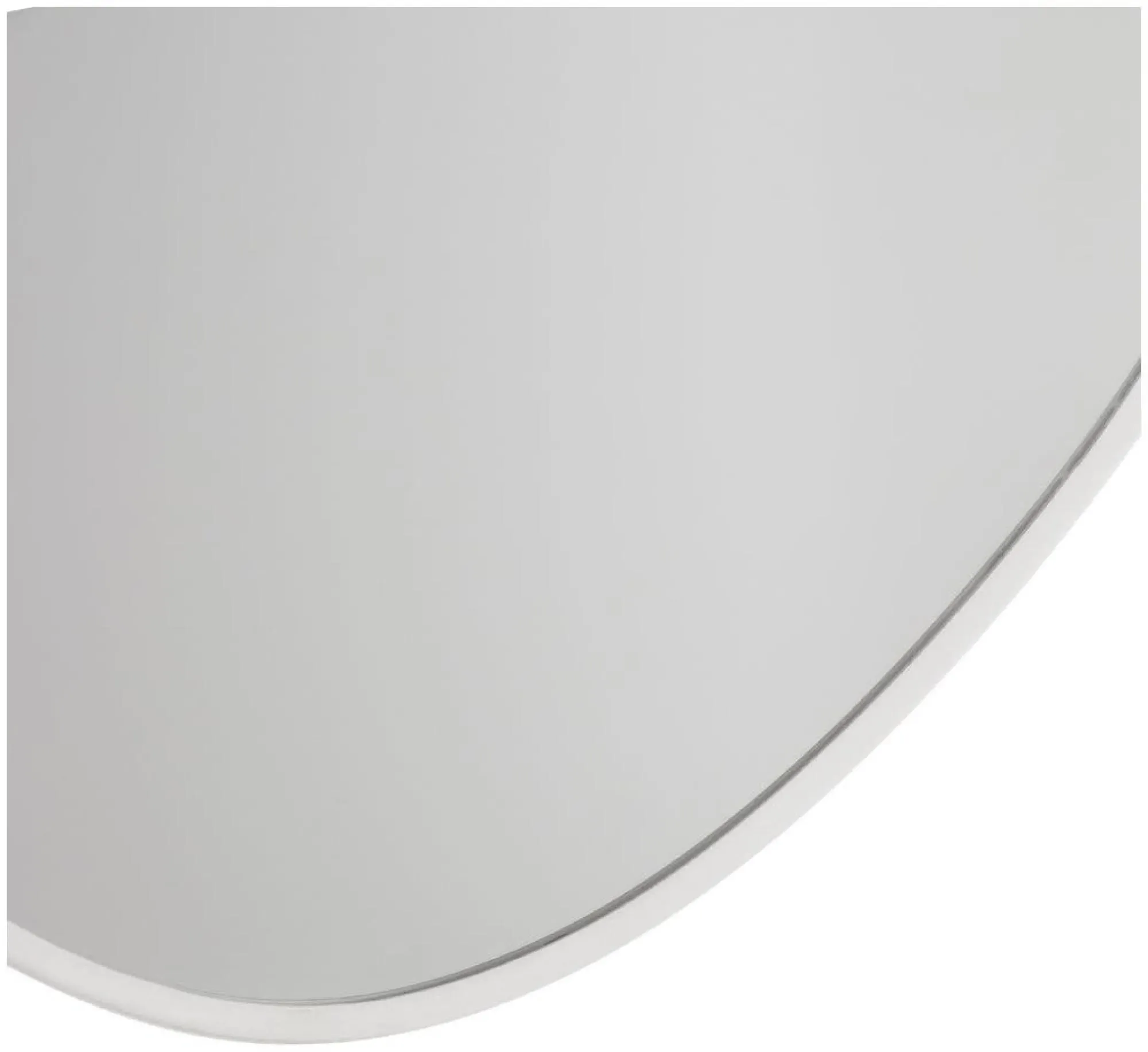 Oval Wall Mirror - Grey