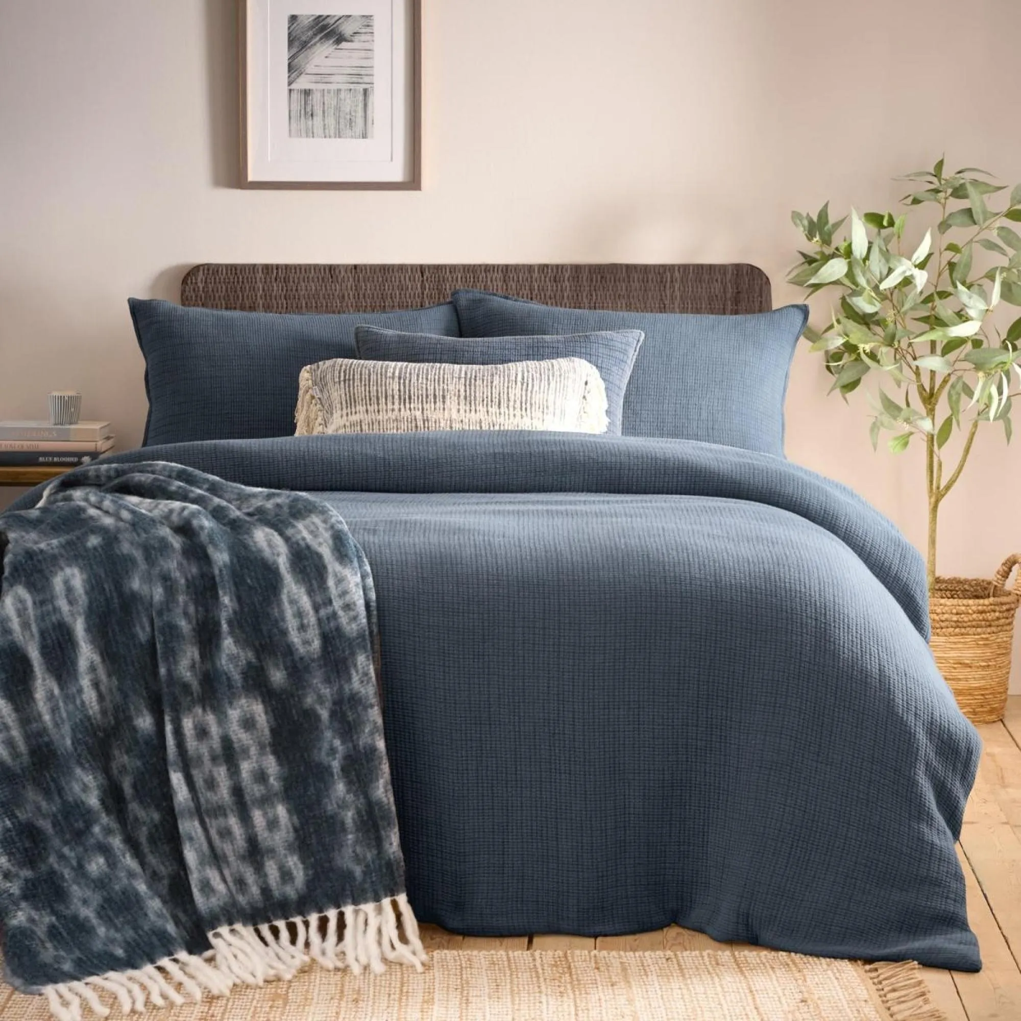 Ribble Duvet Cover Set - Ink