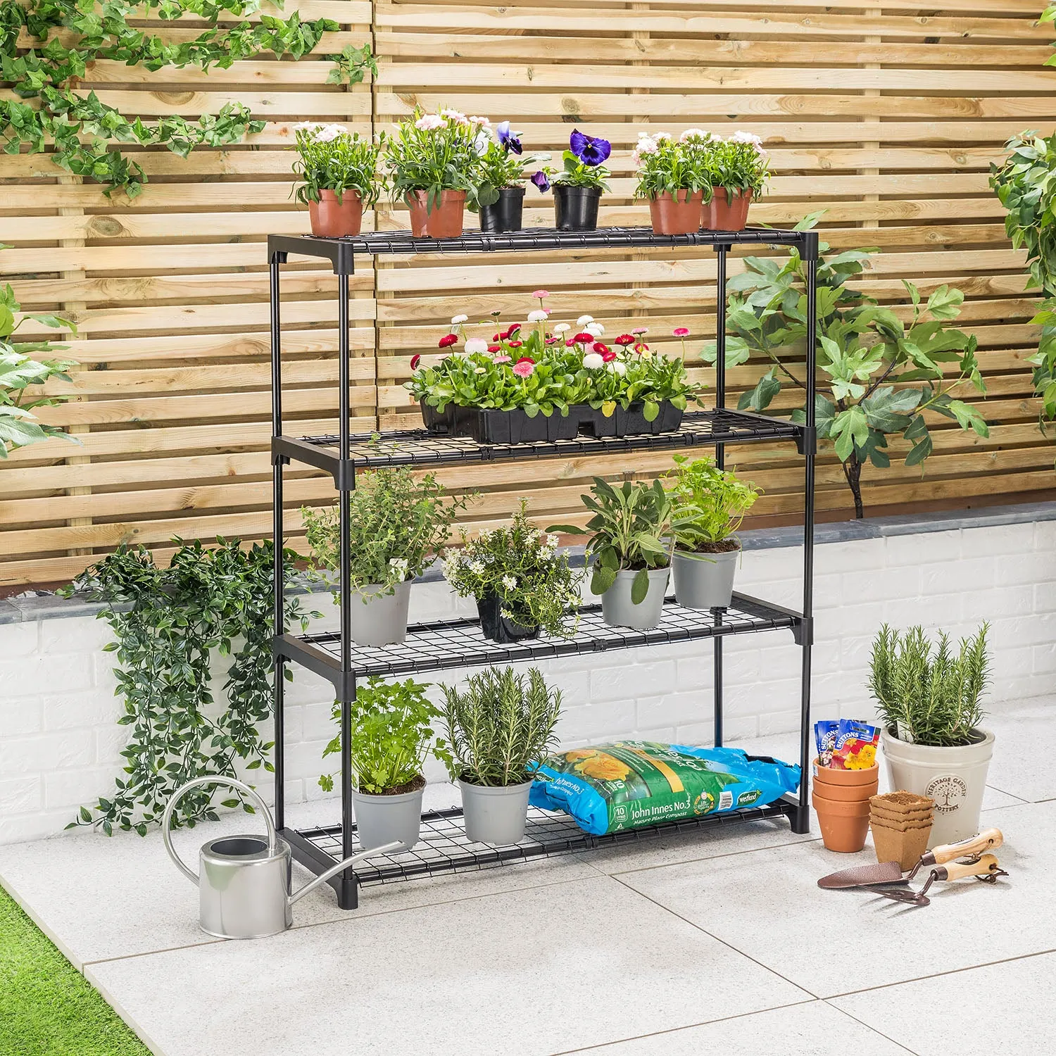 4 Tier Greenhouse Staging Unit alternate view