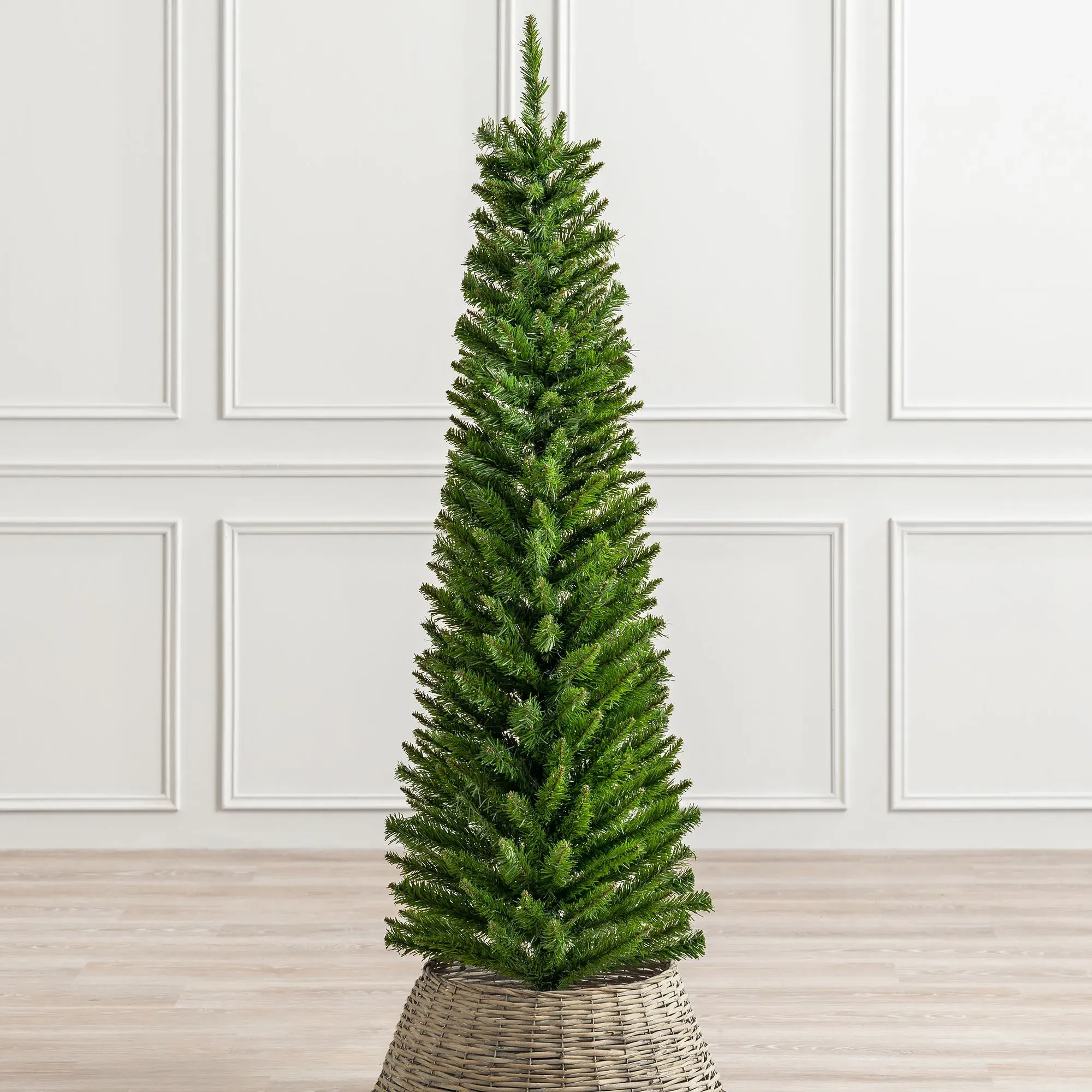 5ft Pencil Christmas Tree - Green, PVC alternate view