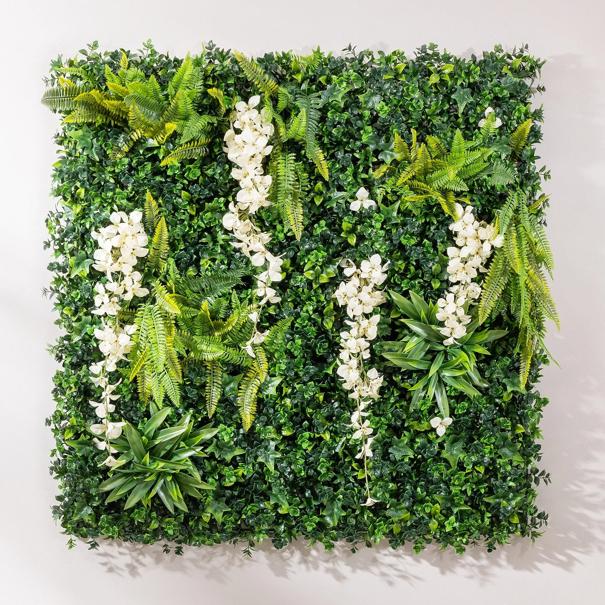Artificial Wisteria Living Wall Panels - 1m x 1m alternate view