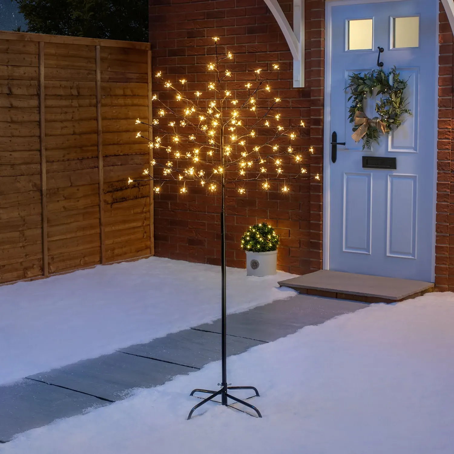 Cherry Blossom 5ft LED Christmas Tree - Warm White alternate view