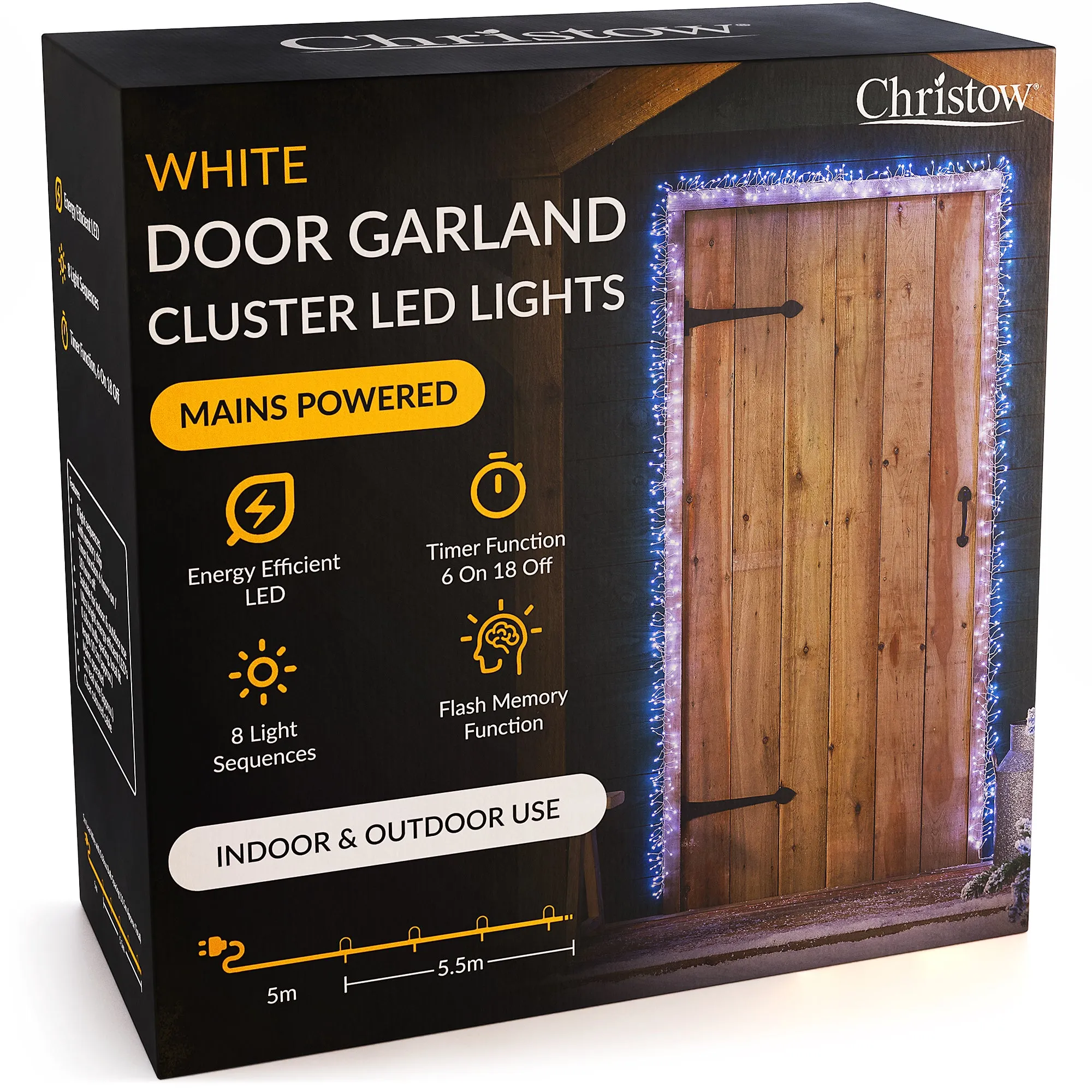 Christmas Cluster Light Door Garland - Micro LED product