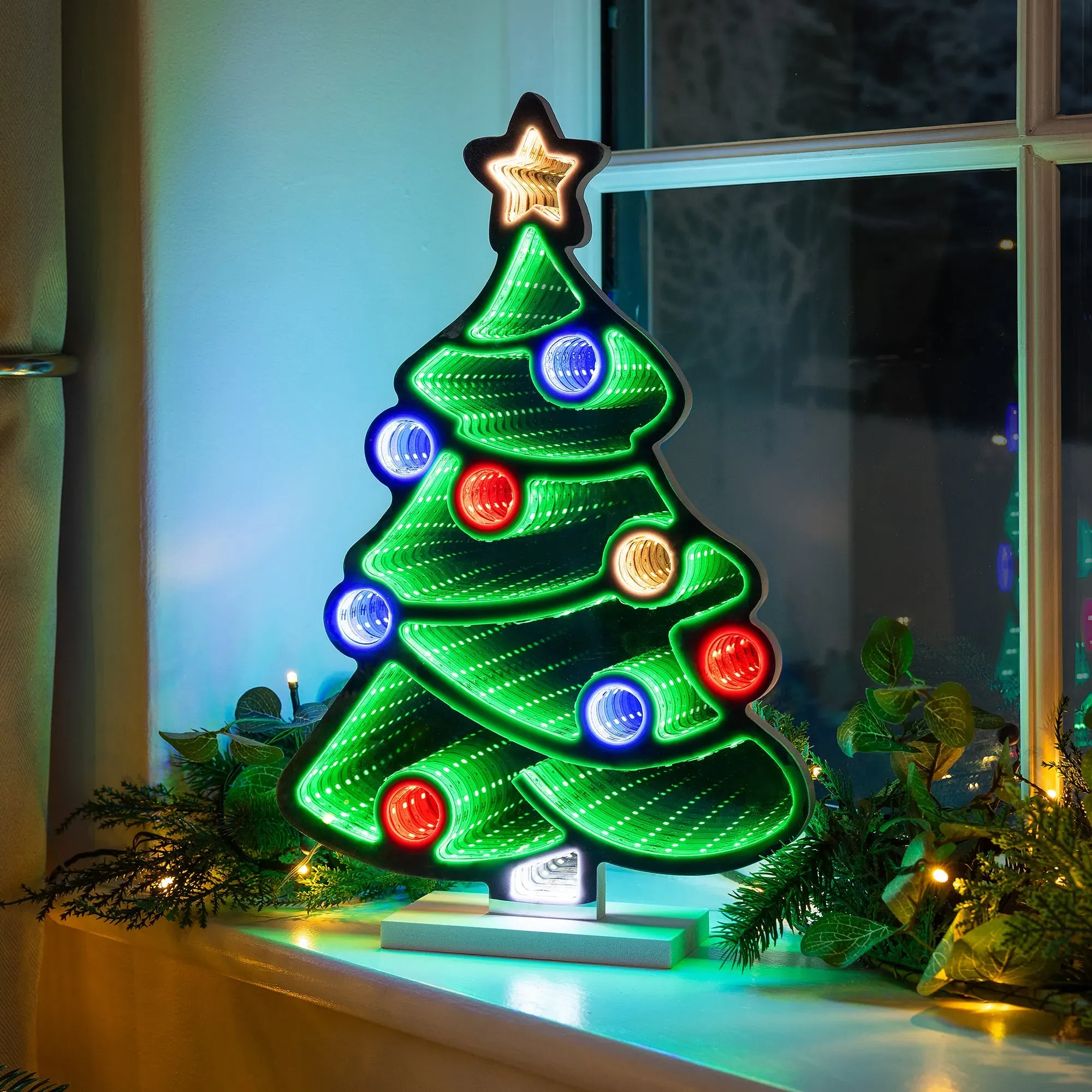 Christmas Tree Infinity Light - Multicolour, Mirror alternate view