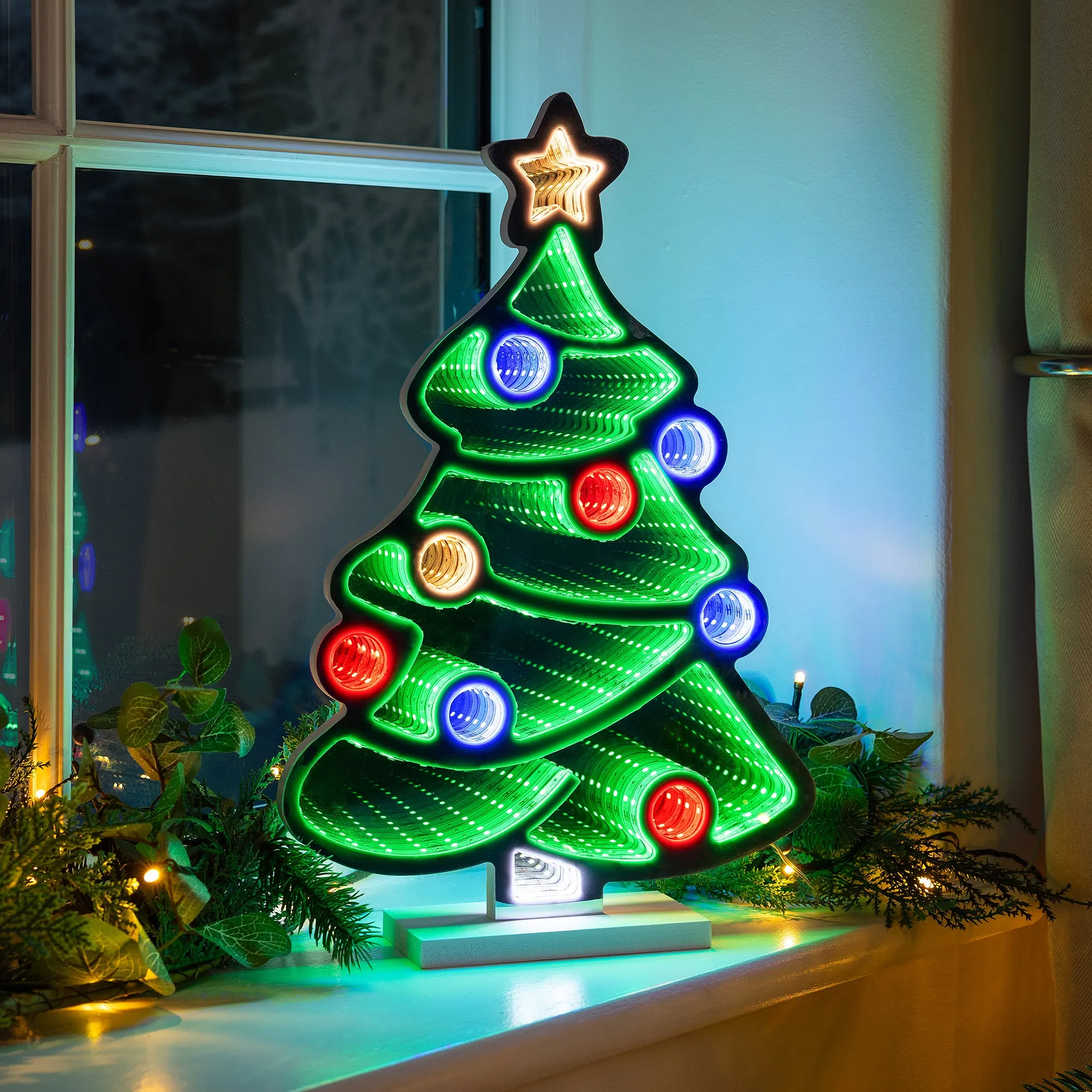 Christmas Tree Infinity Light - Multicolour, Mirror product