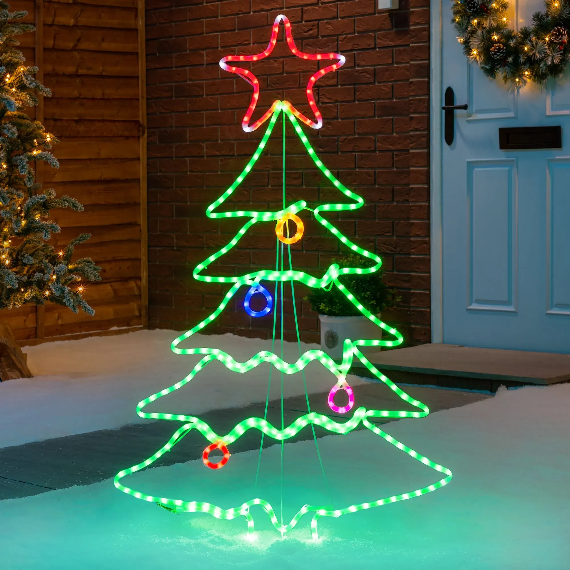 Christmas Tree Rope Light Silhouette - Multicolour product