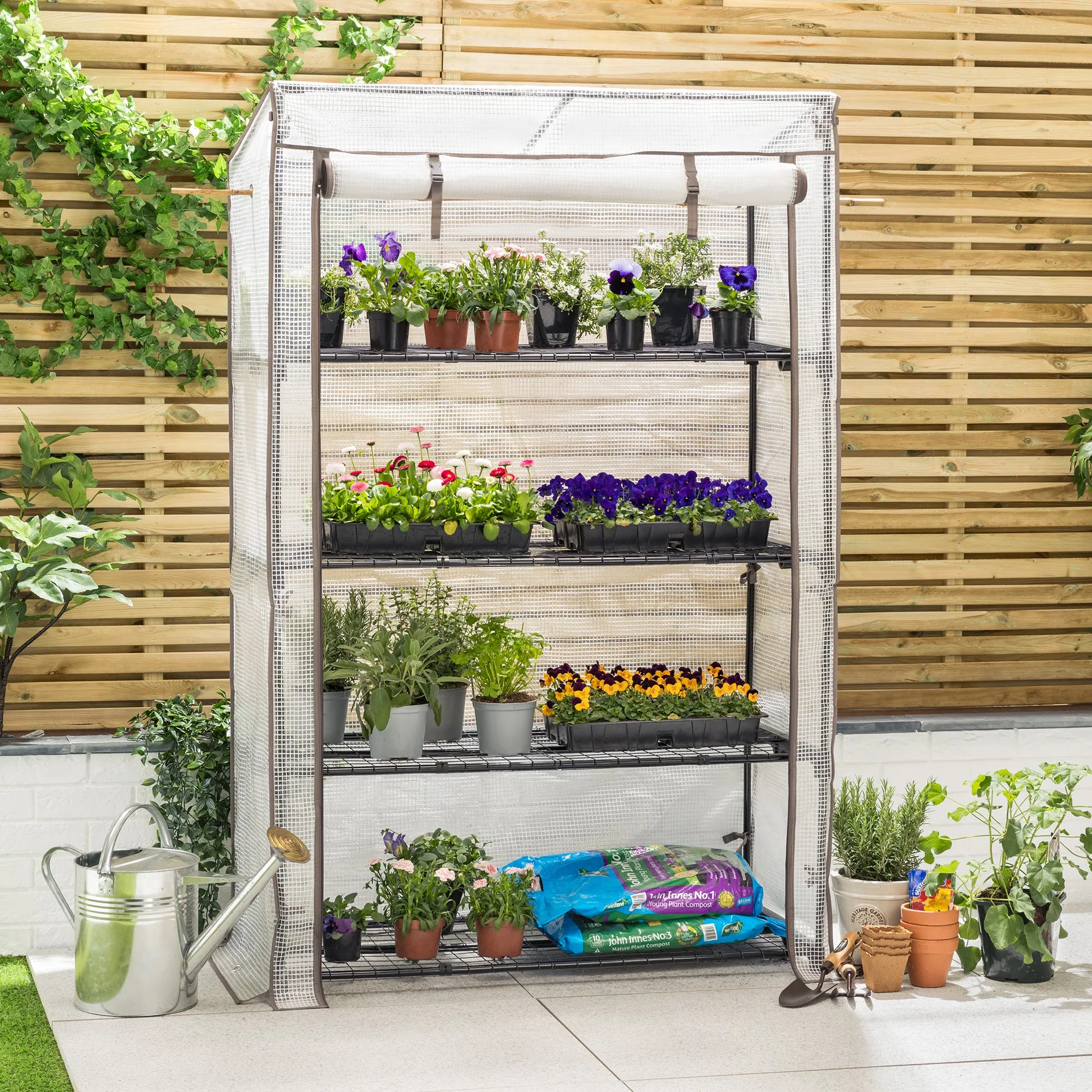 Christow 4 Tier Growhouse Extra-Wide - PE Cover alternate view