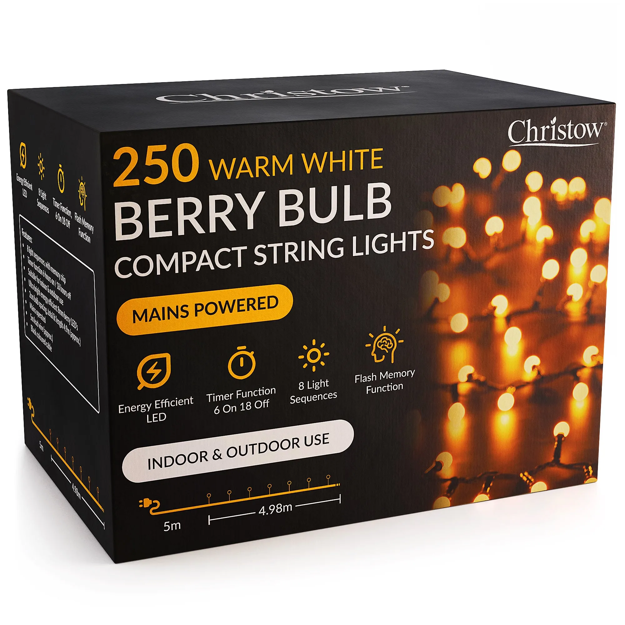 Compact Berry Bulb String Lights - LED product