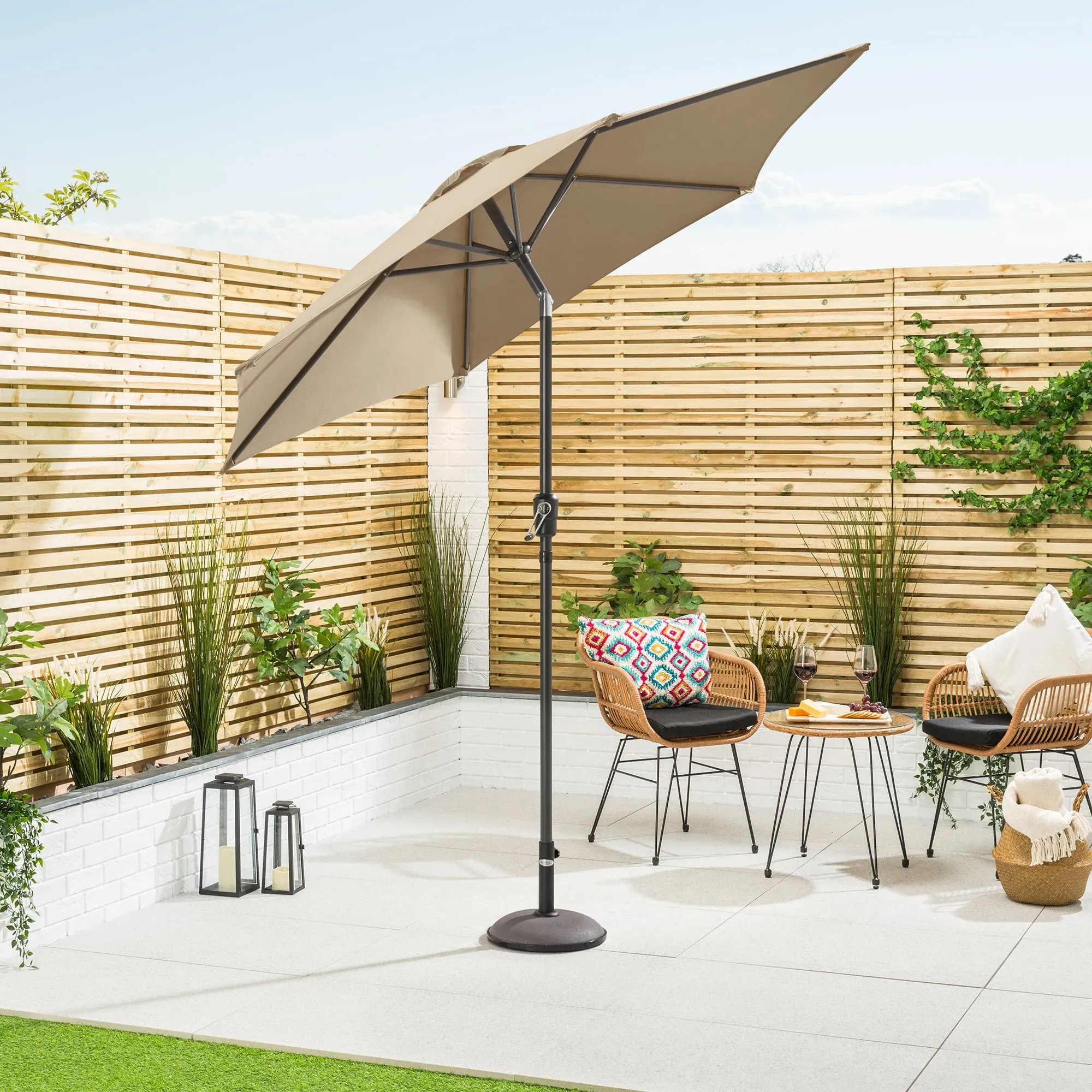 Crank & Tilt Parasol - 2.4m alternate view