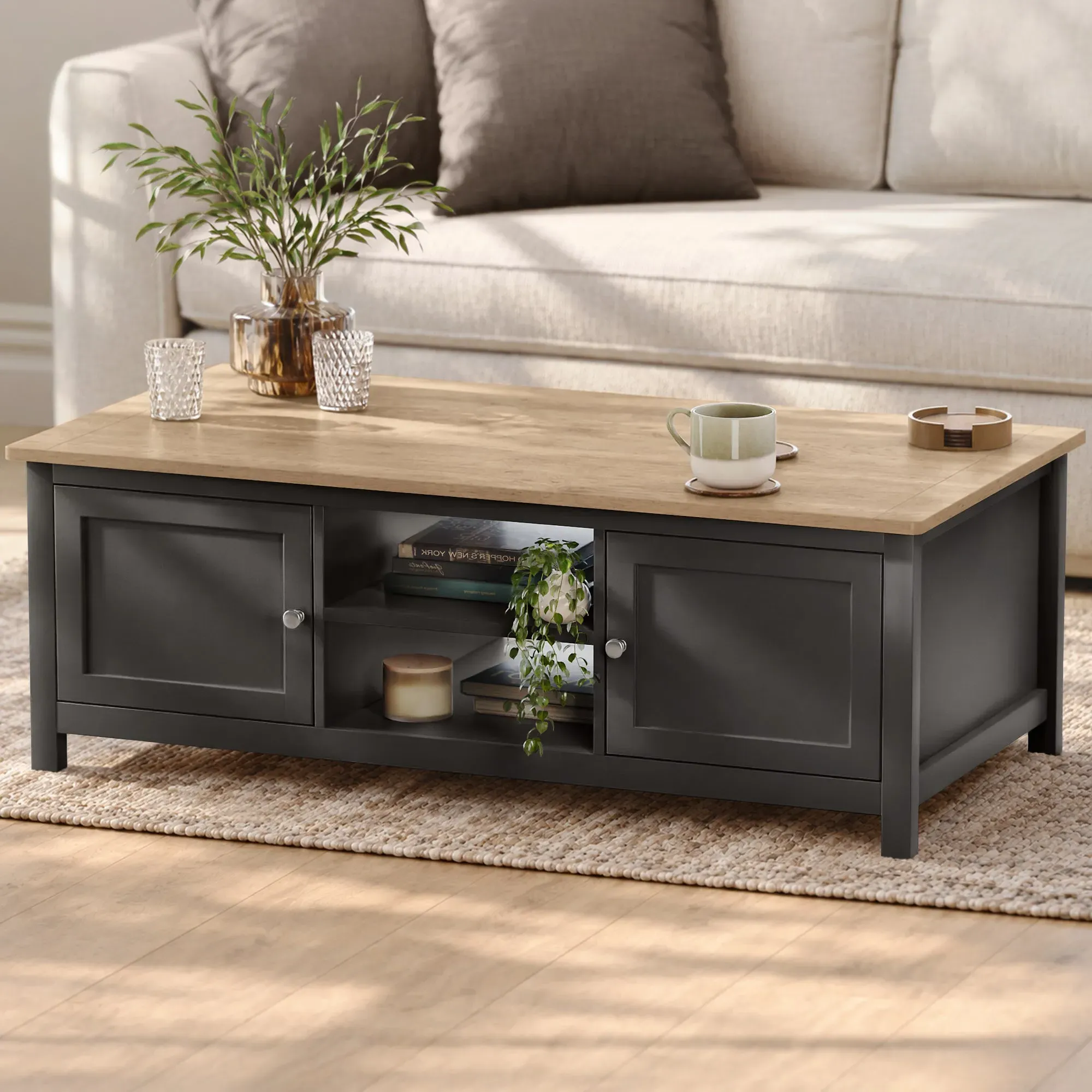 Dartmouth Coffee Table with Cupboard Storage alternate view