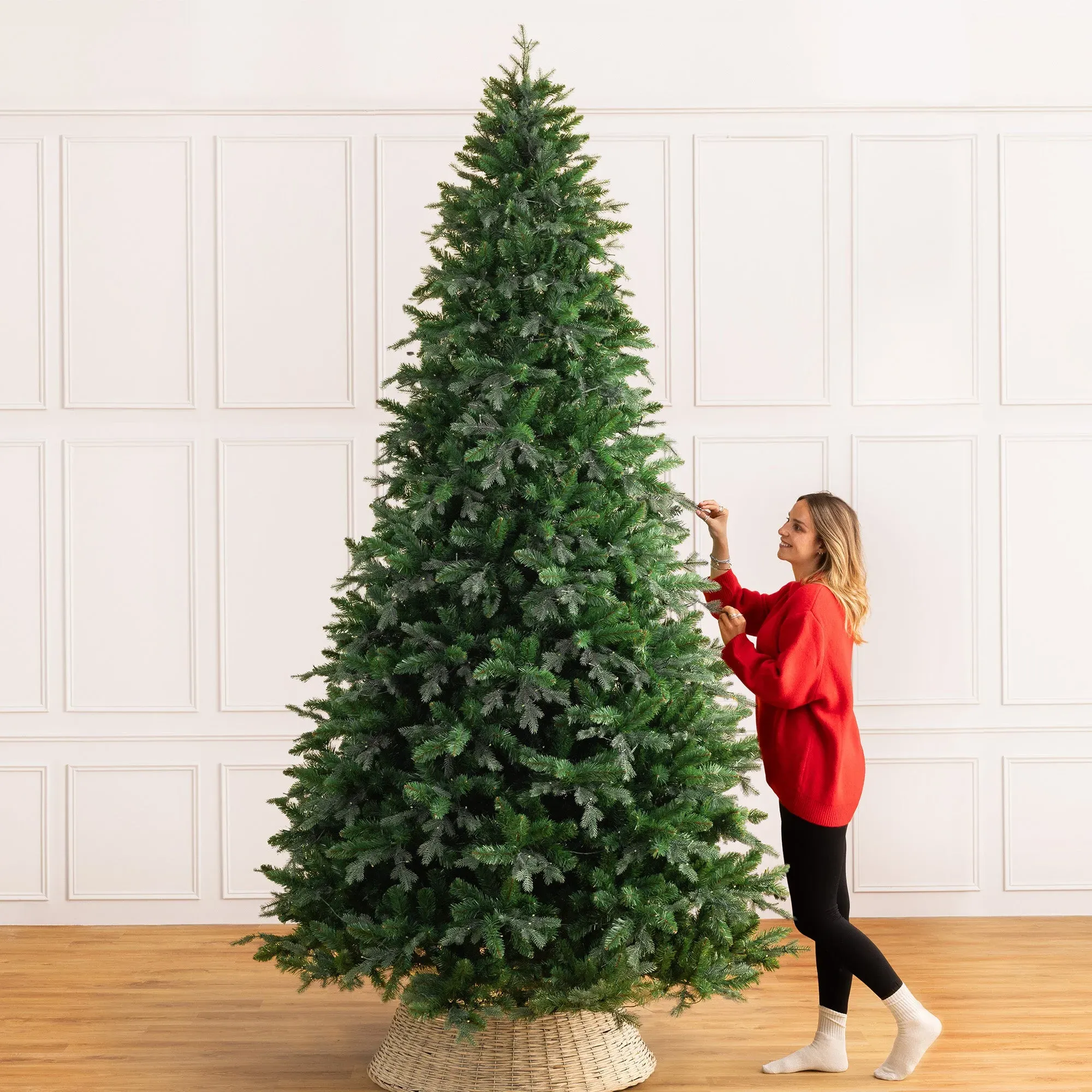 Fraser Fir 10ft Artificial Christmas Tree - Green, PE/PVC alternate view
