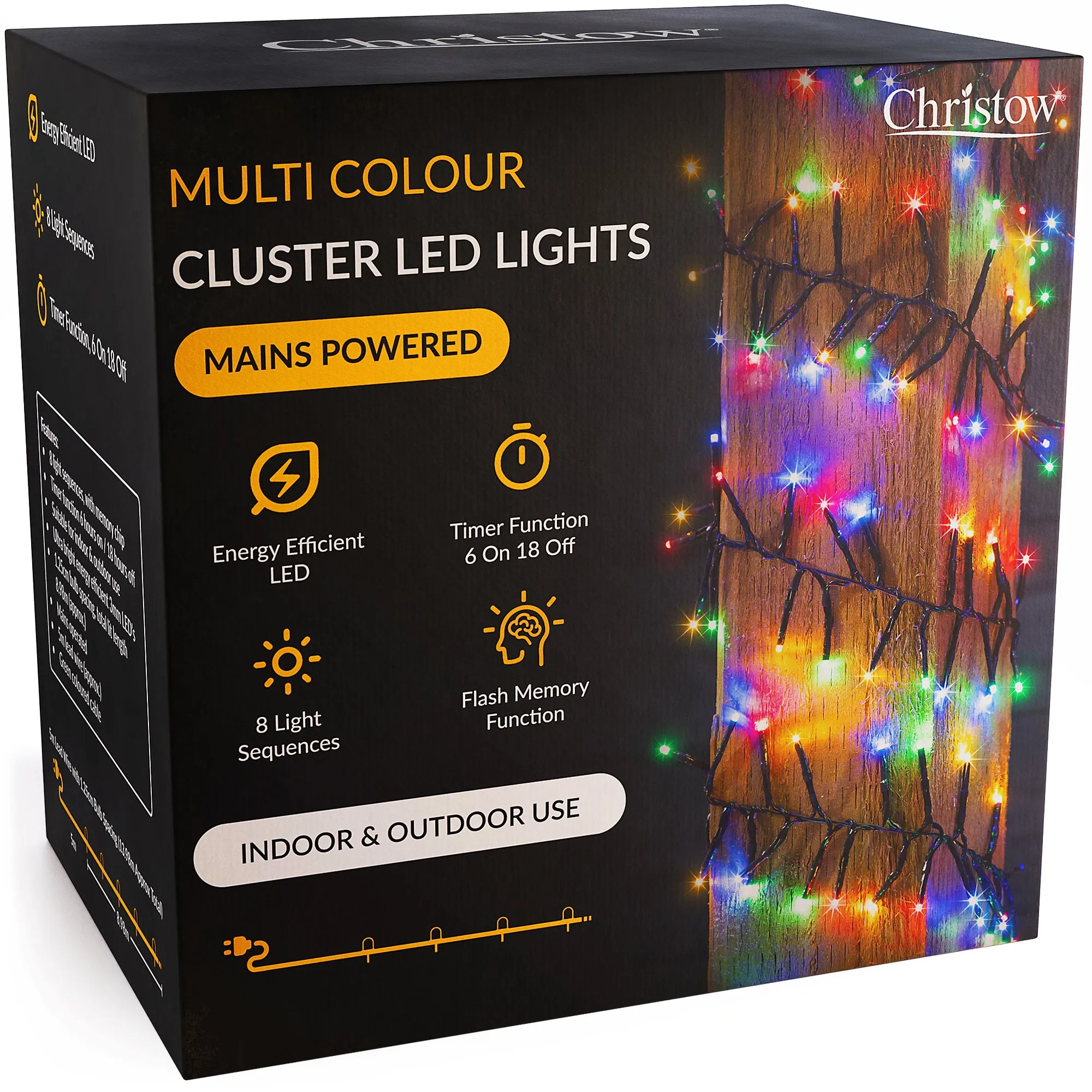 LED Cluster Christmas Lights with Timer product