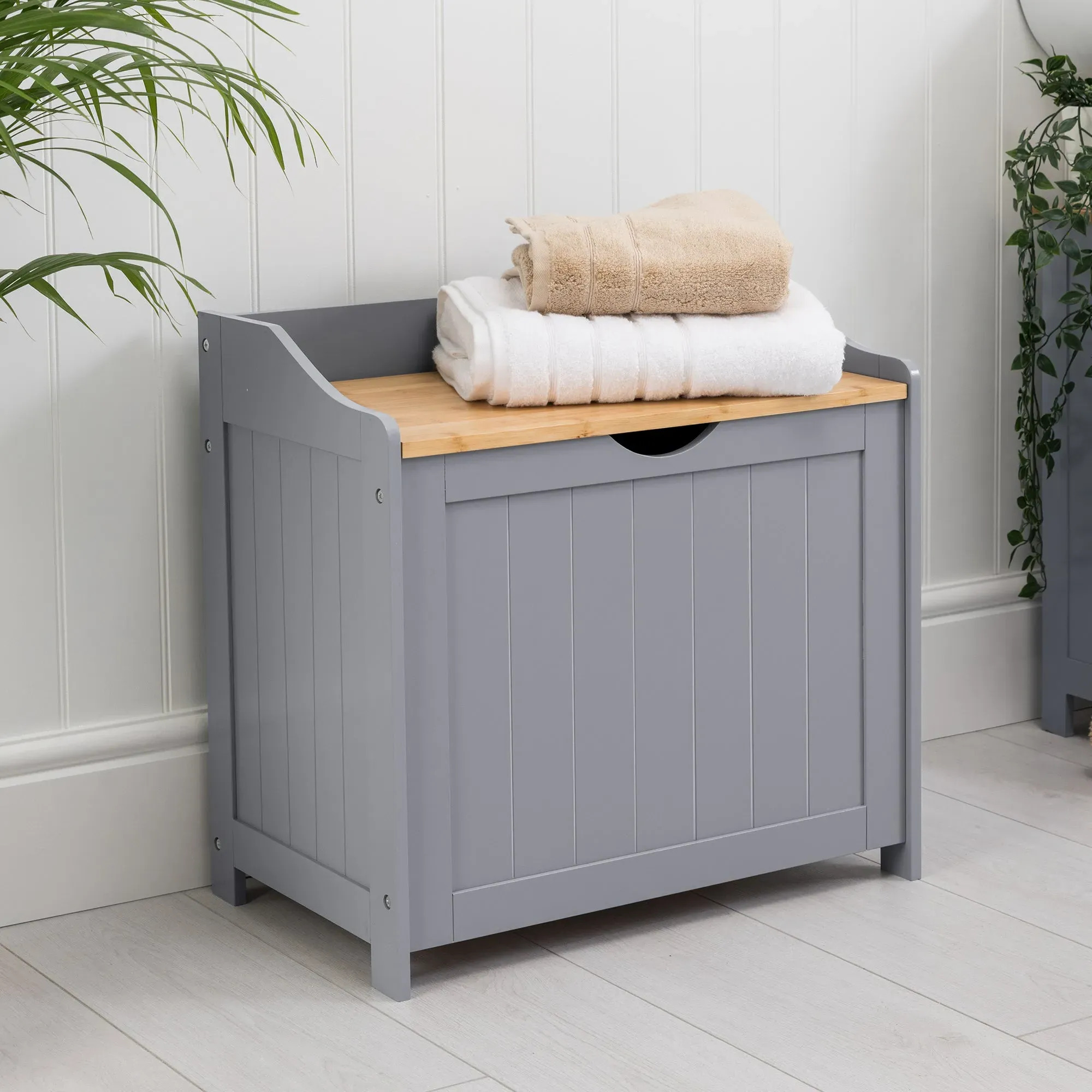 Lustleigh Laundry Box with Lid - Grey product