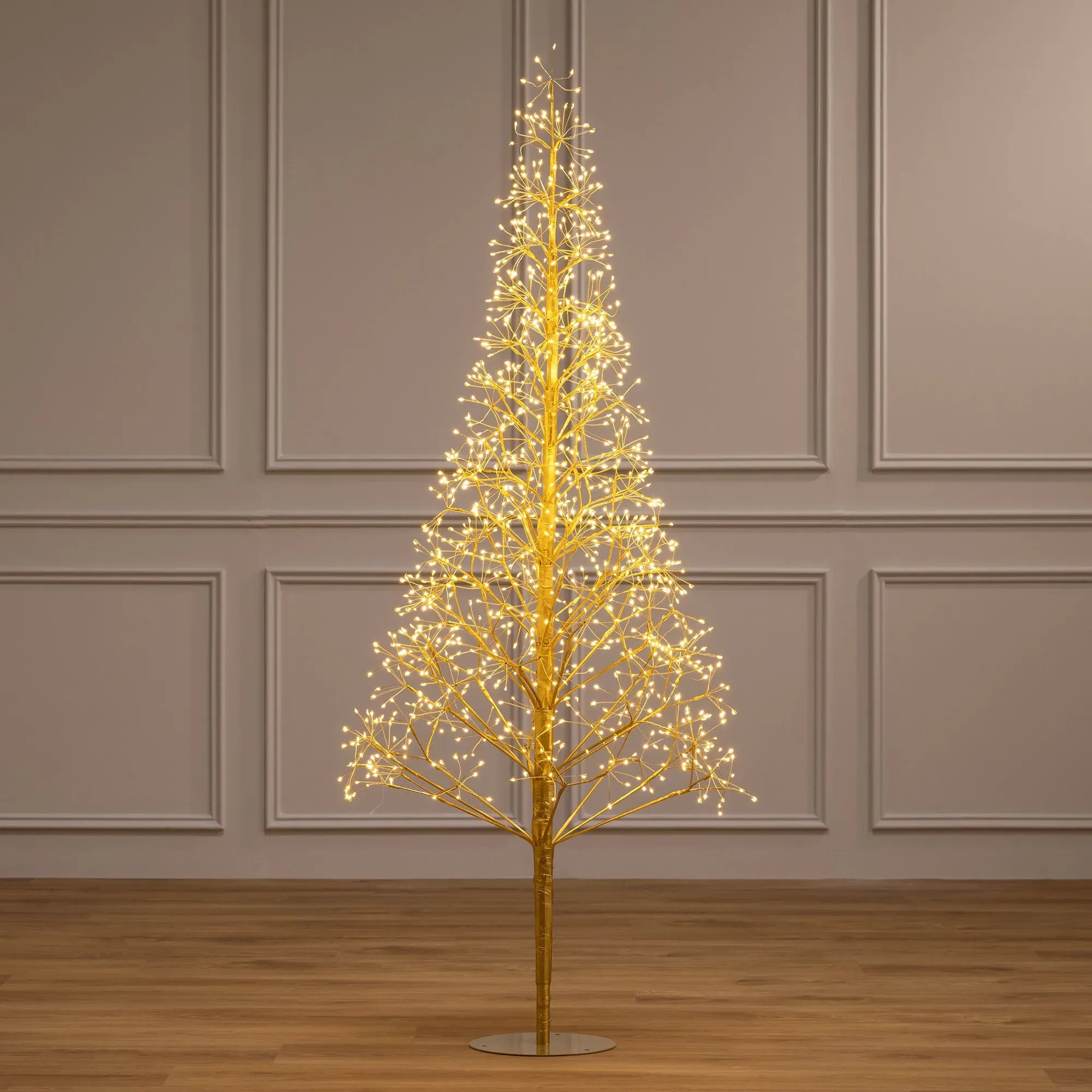 Micro LED Starburst Christmas Tree 1.8m - Gold alternate view