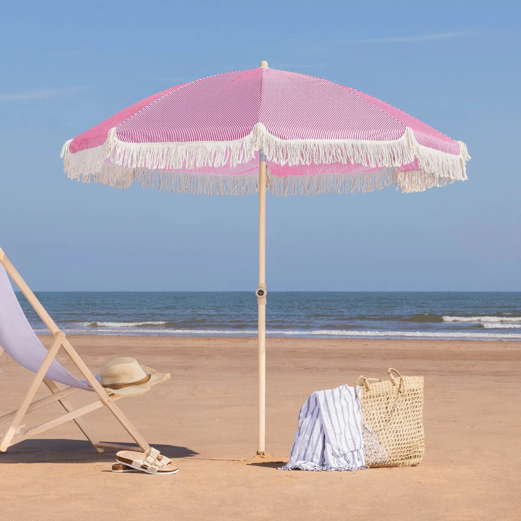 Portable Tassel Parasol with Tilt - 2m product