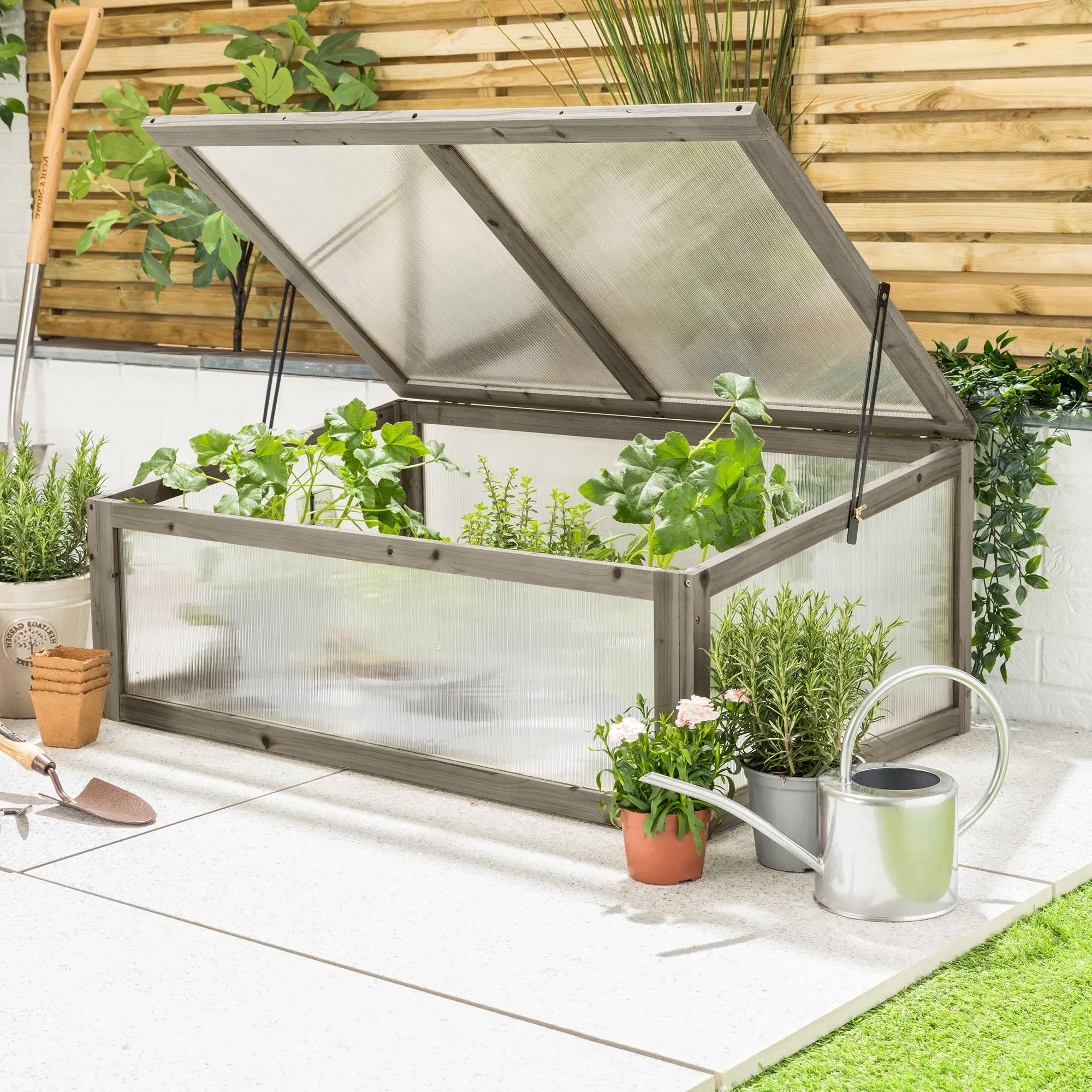Raised Bed Cold Frame - Wood, Polycarbonate product