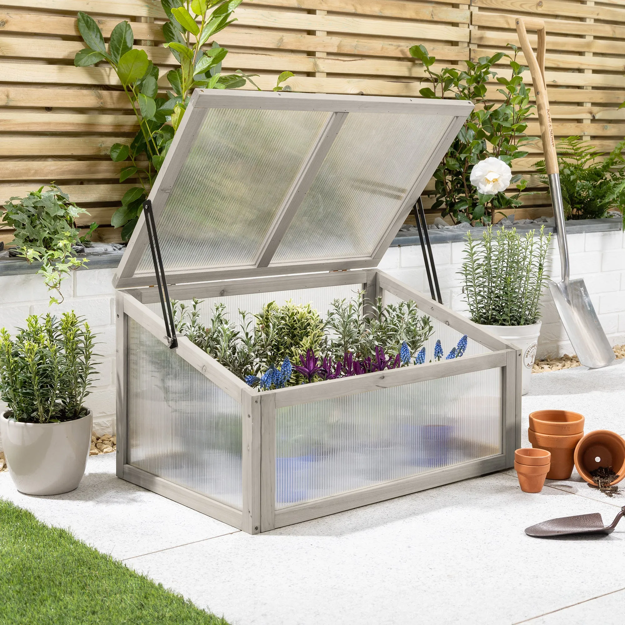 Raised Bed Cold Frame - Wood, Polycarbonate product
