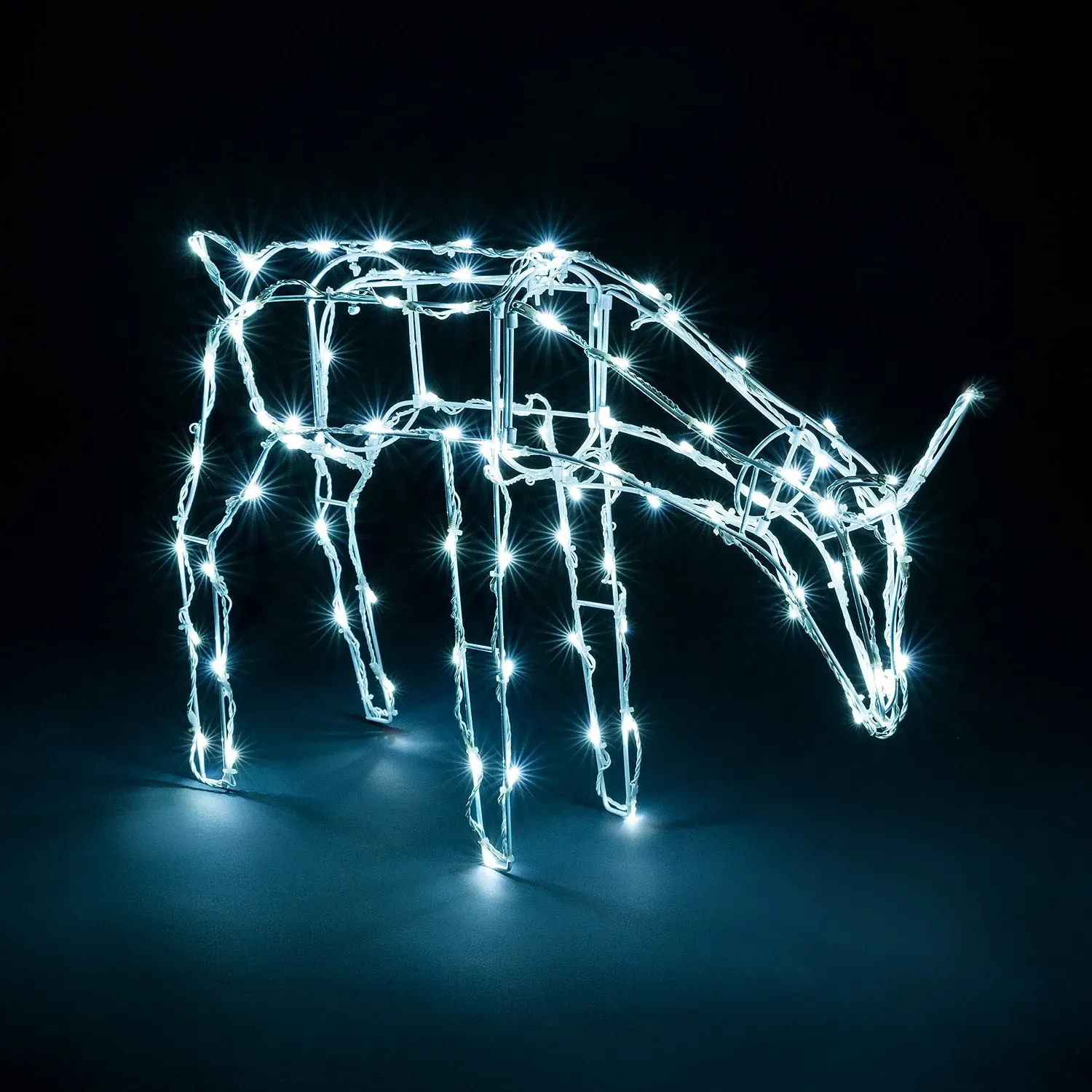 Standing Wire Reindeer Light Up Figure - White product