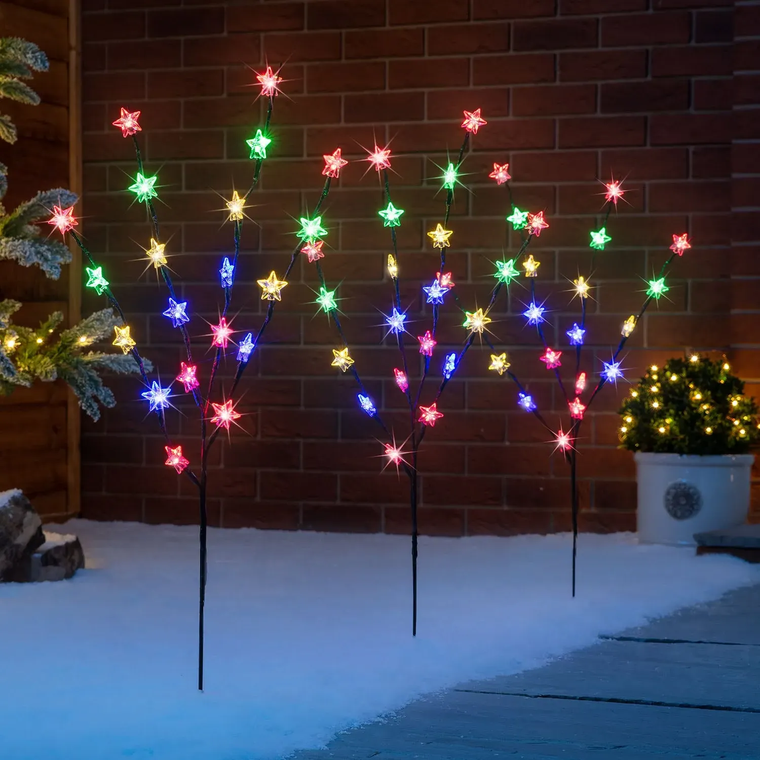 Star Branch Path Lights Set of 3 - 84cm product