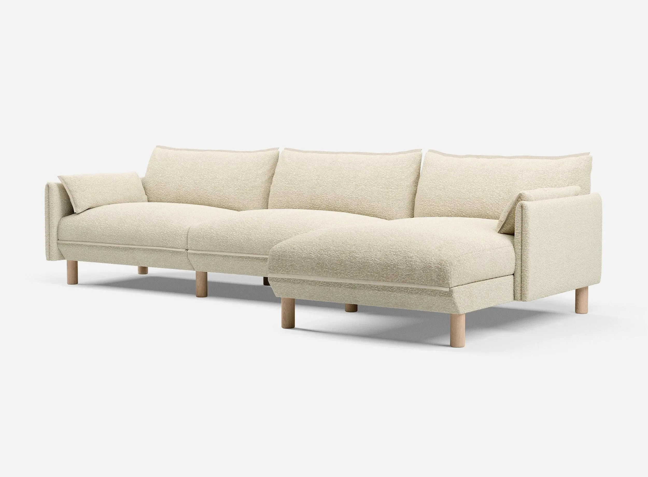 5-seater-rh-chaise-sofa-ecru-boucle image