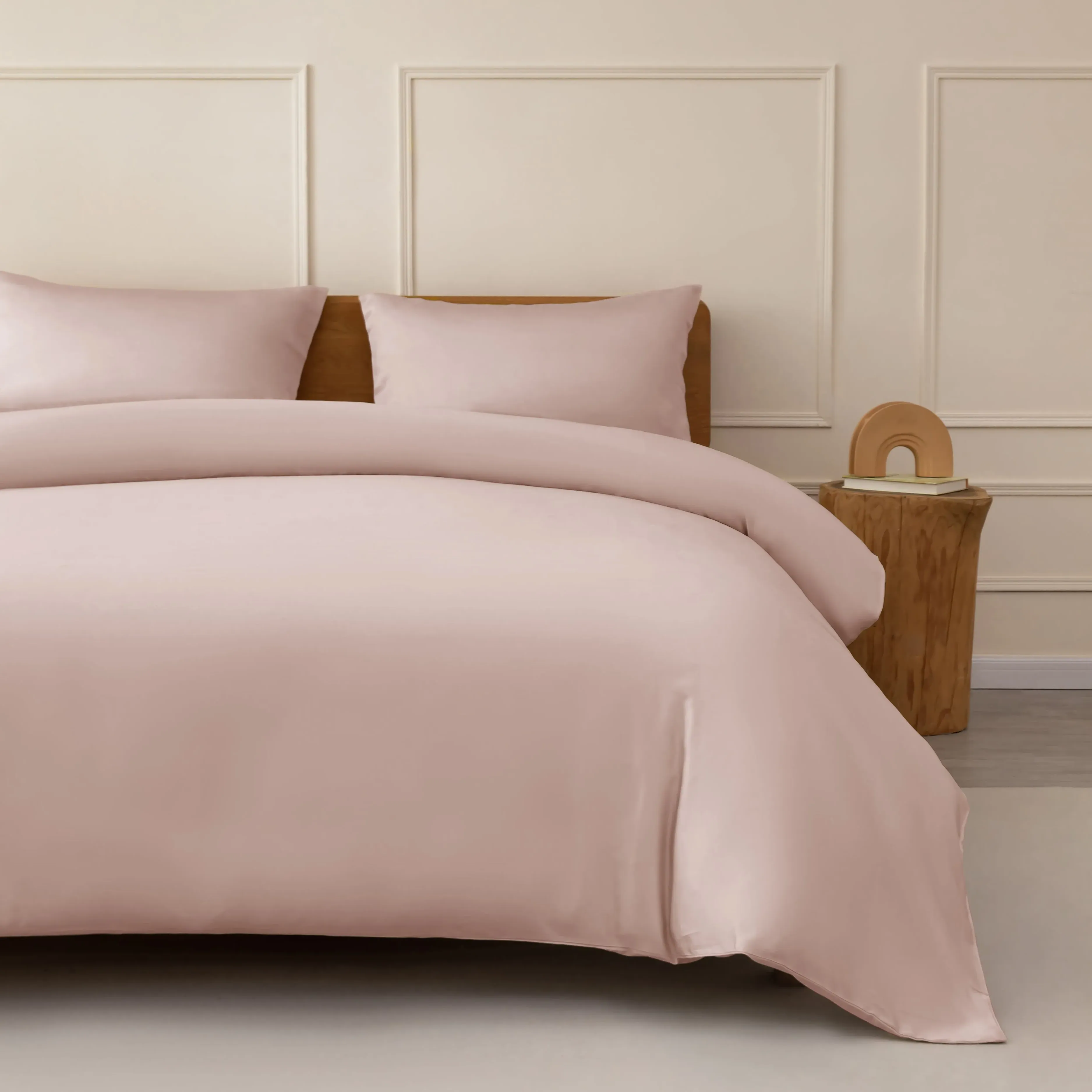 CUBE HOME Bamboo Bedding Set with Deep Pocket Fitted Sheet - Camel product